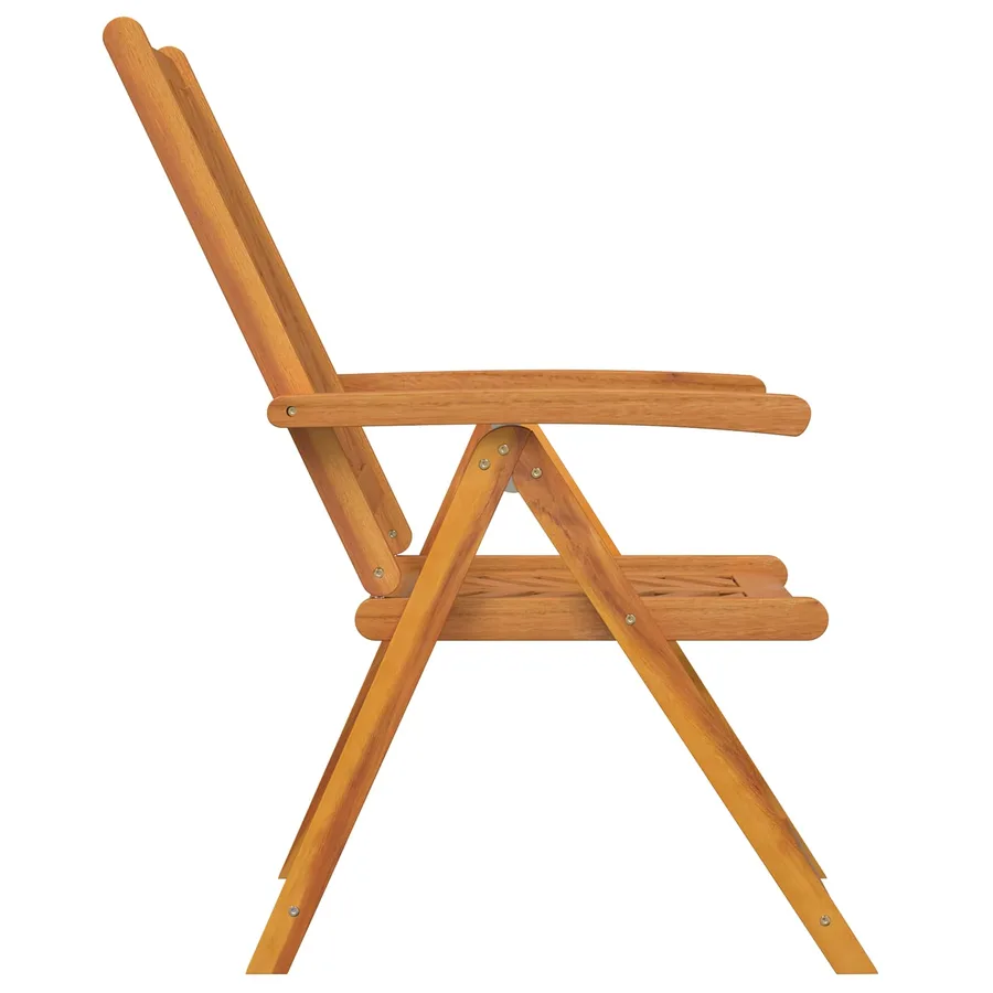 Chaise de jardin 6 pcs Marron Bois d'Acacia Massif - 6