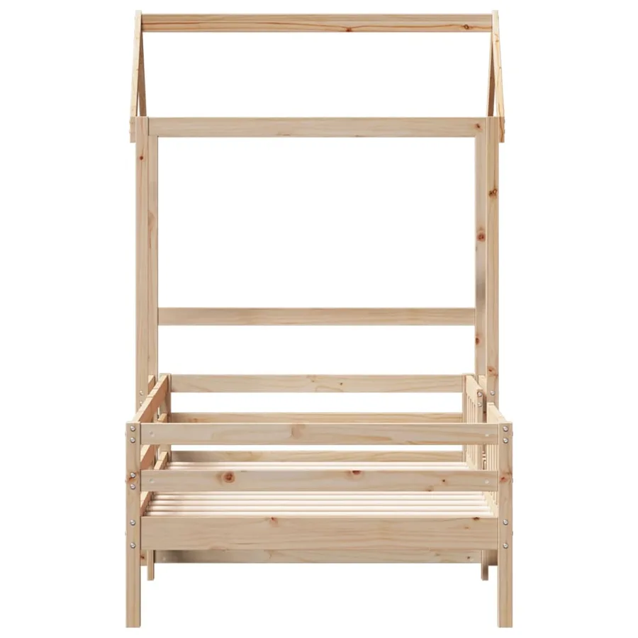 Cadre de lit avec toit sans matelas 100x200 cm - 4