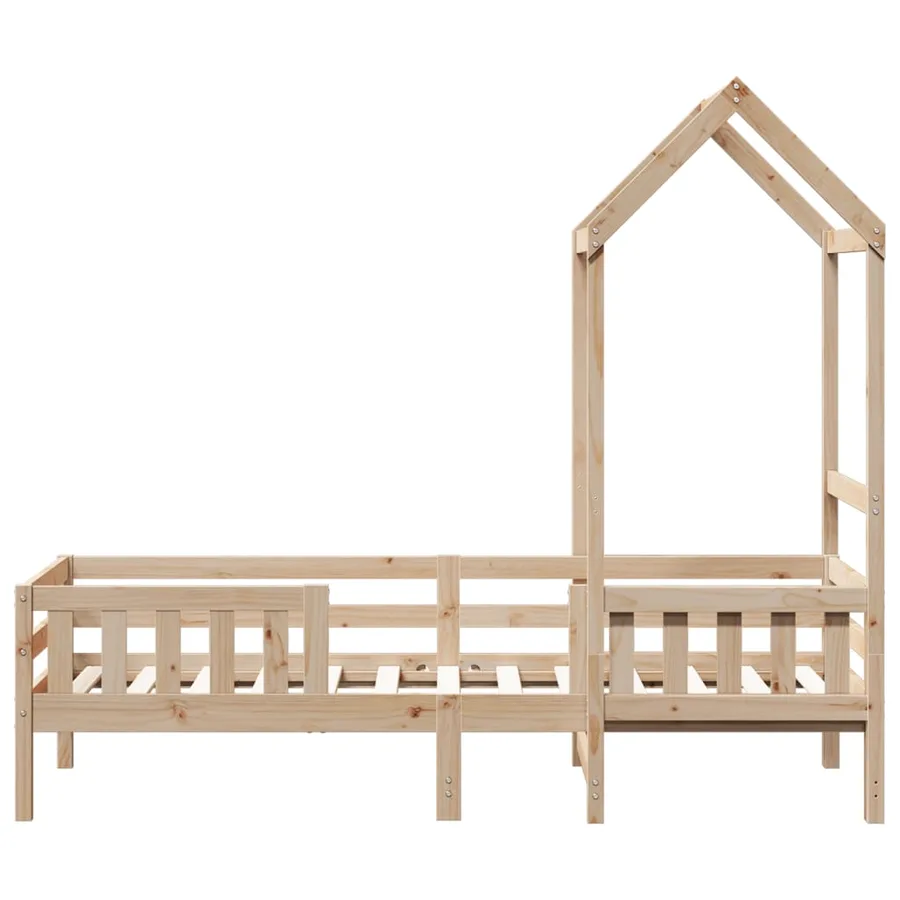 Cadre de lit avec toit sans matelas 100x200 cm - 7