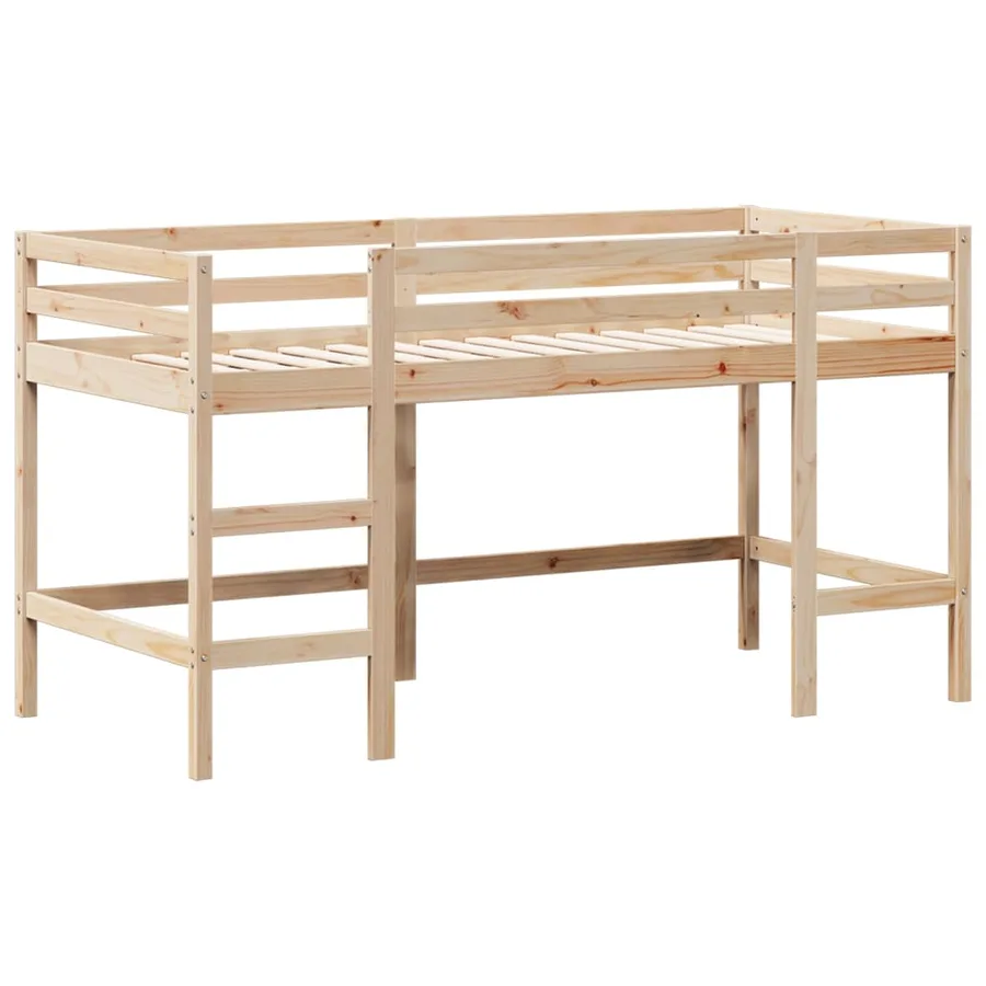 Lit superposé avec échelle et toit sans matelas 90x190 cm - 5