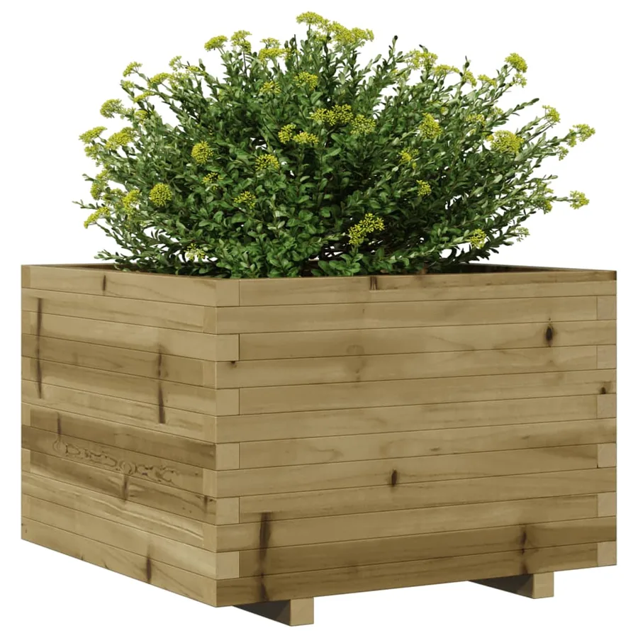 Jardinière 70x70x49,5 cm bois de pin imprégné - 4