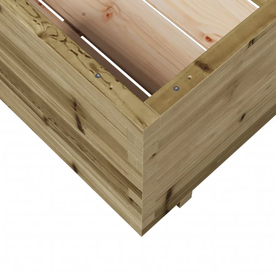 Jardinière 70x70x49,5 cm bois de pin imprégné - 8