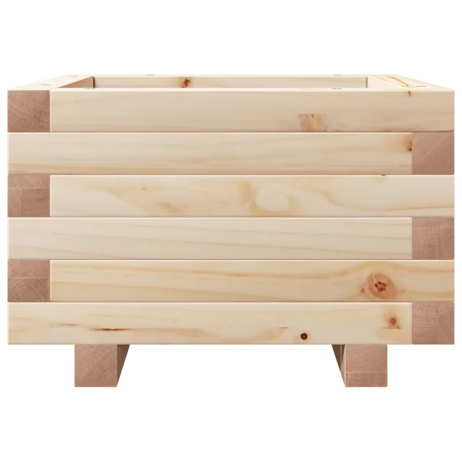 Jardinière 40x40x26,5 cm bois de pin massif - 5