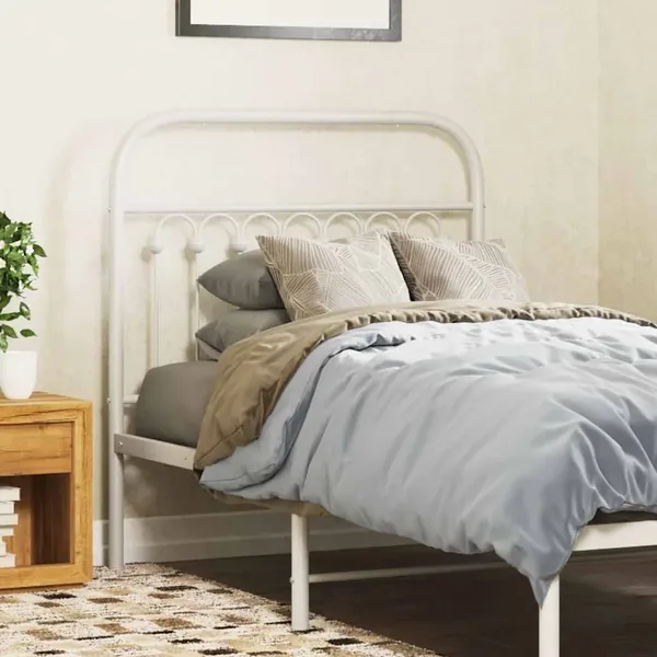 Tête de lit de remplacement métal blanc 90 cm