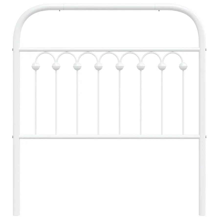 Tête de lit de remplacement métal blanc 90 cm - 4