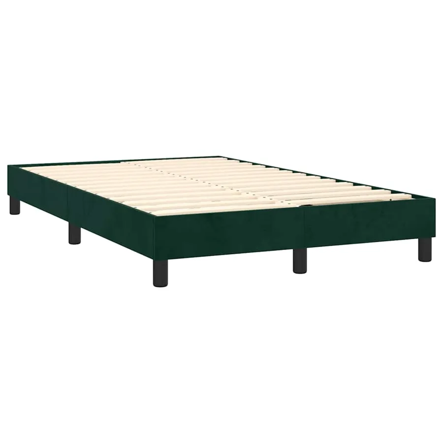 Sommier à lattes de lit avec matelas LED Vert foncé 120x200 cm - 5