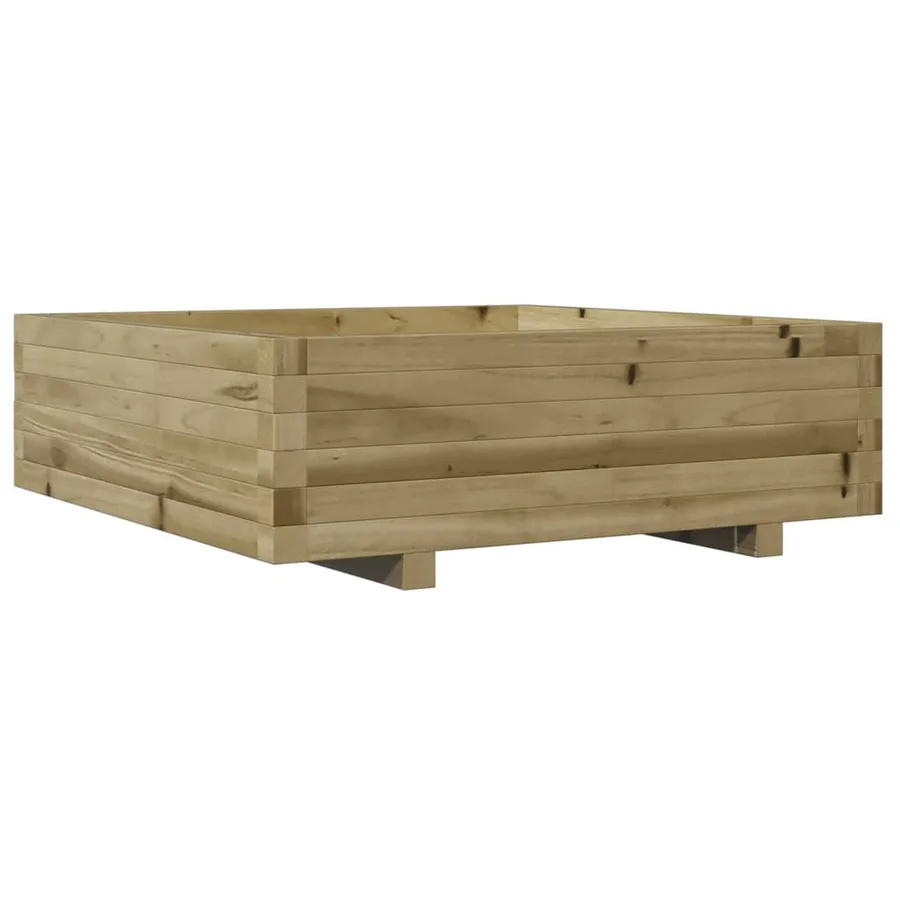 Jardinière 80x80x26,5 cm bois de pin imprégné - 2