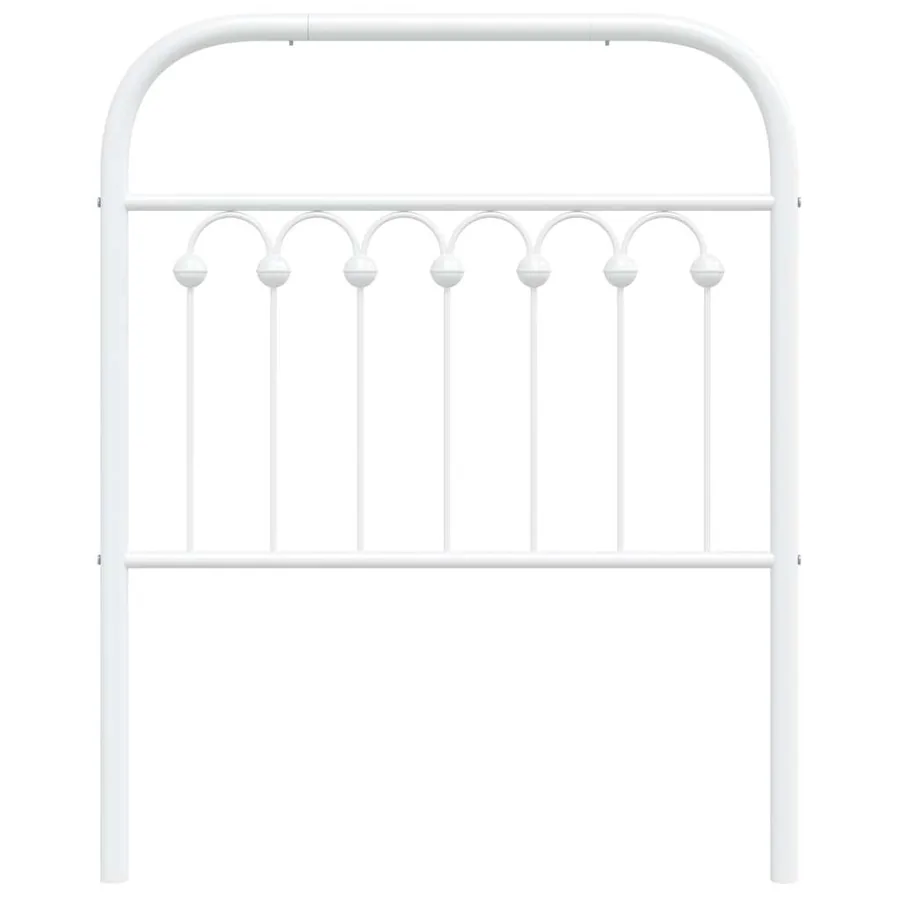 Tête de lit de remplacement métal blanc 75 cm - 4