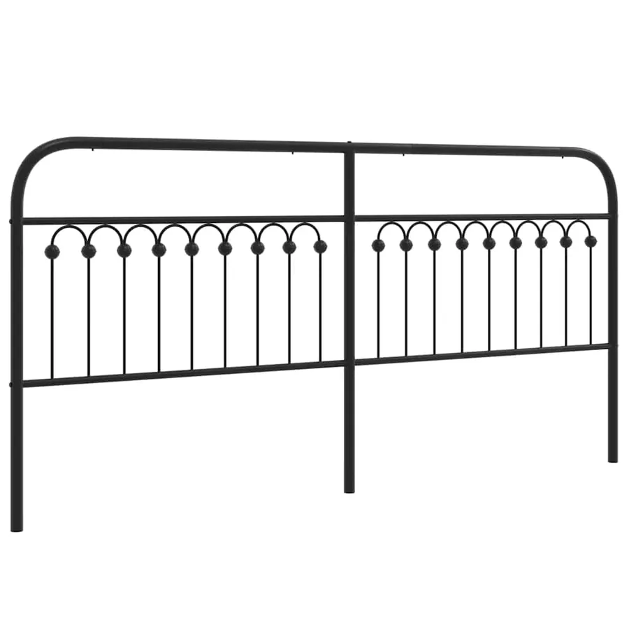 Tête de lit de remplacement métal noir 193 cm - 2