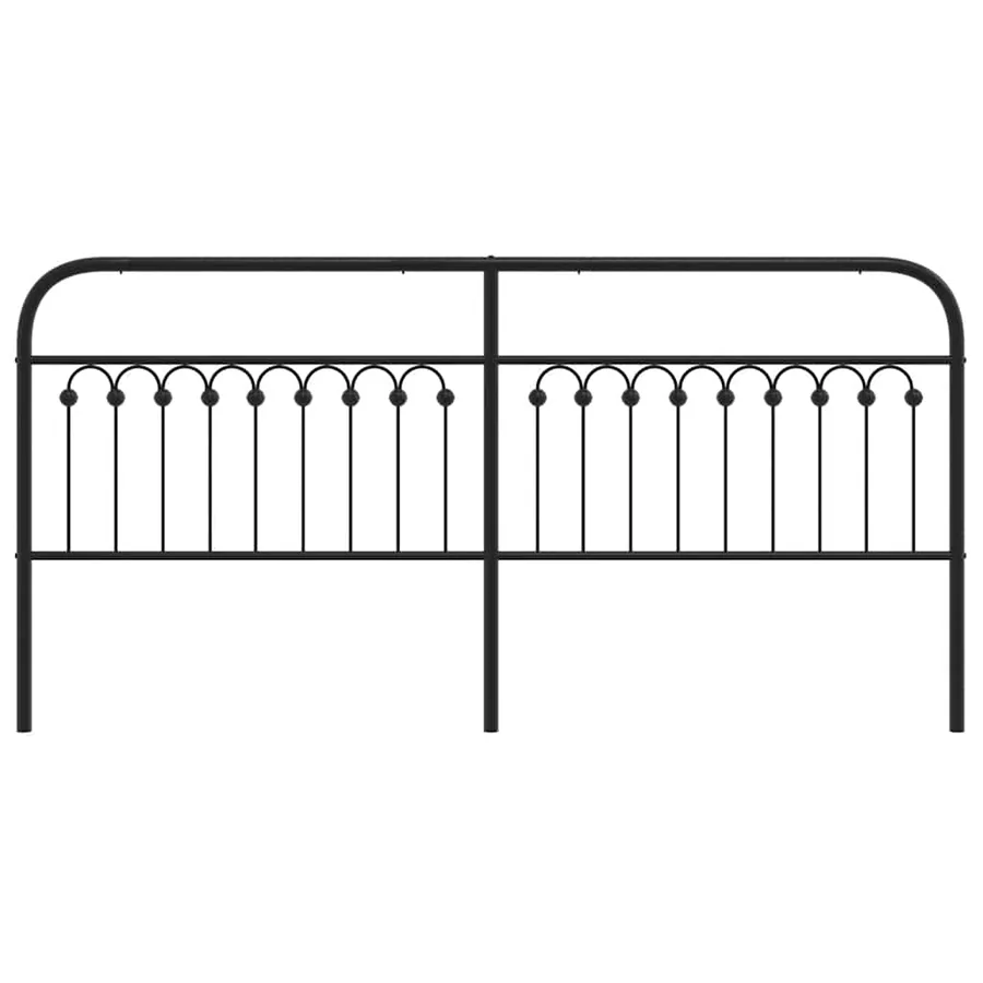 Tête de lit de remplacement métal noir 193 cm - 4