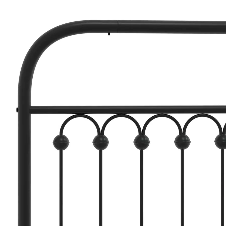 Tête de lit de remplacement métal noir 193 cm - 5