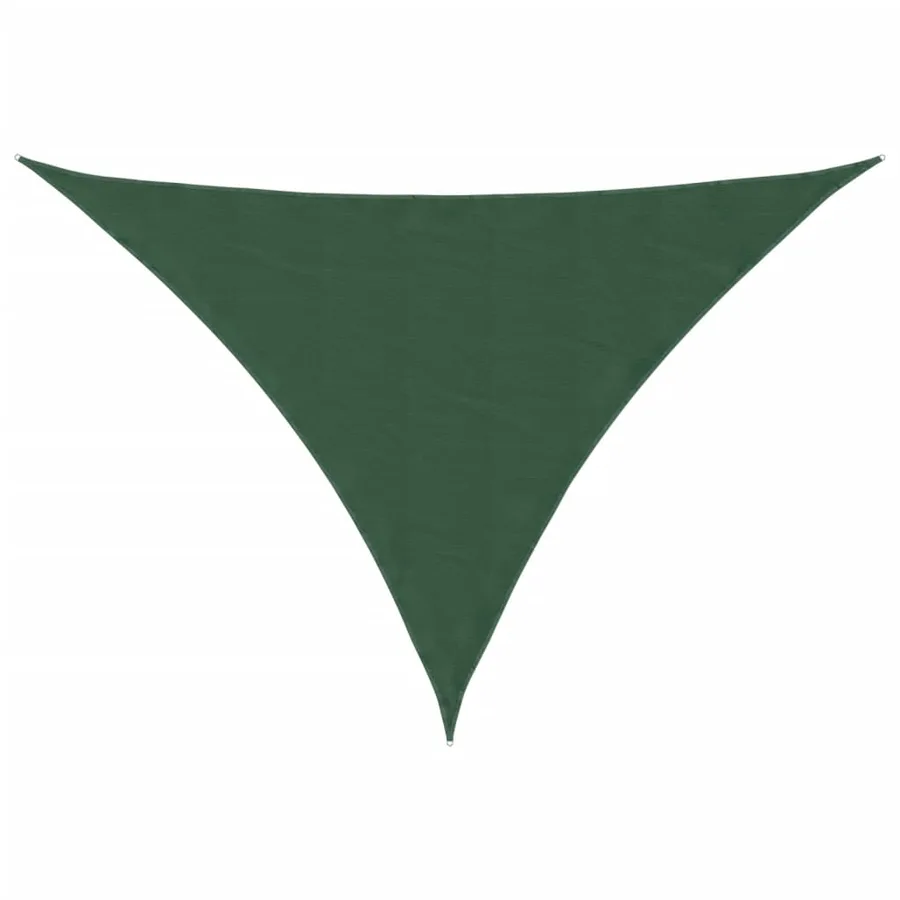 Voile parasol Tissu Oxford triangulaire 3,5x3,5x4,9m Vert foncé - 2