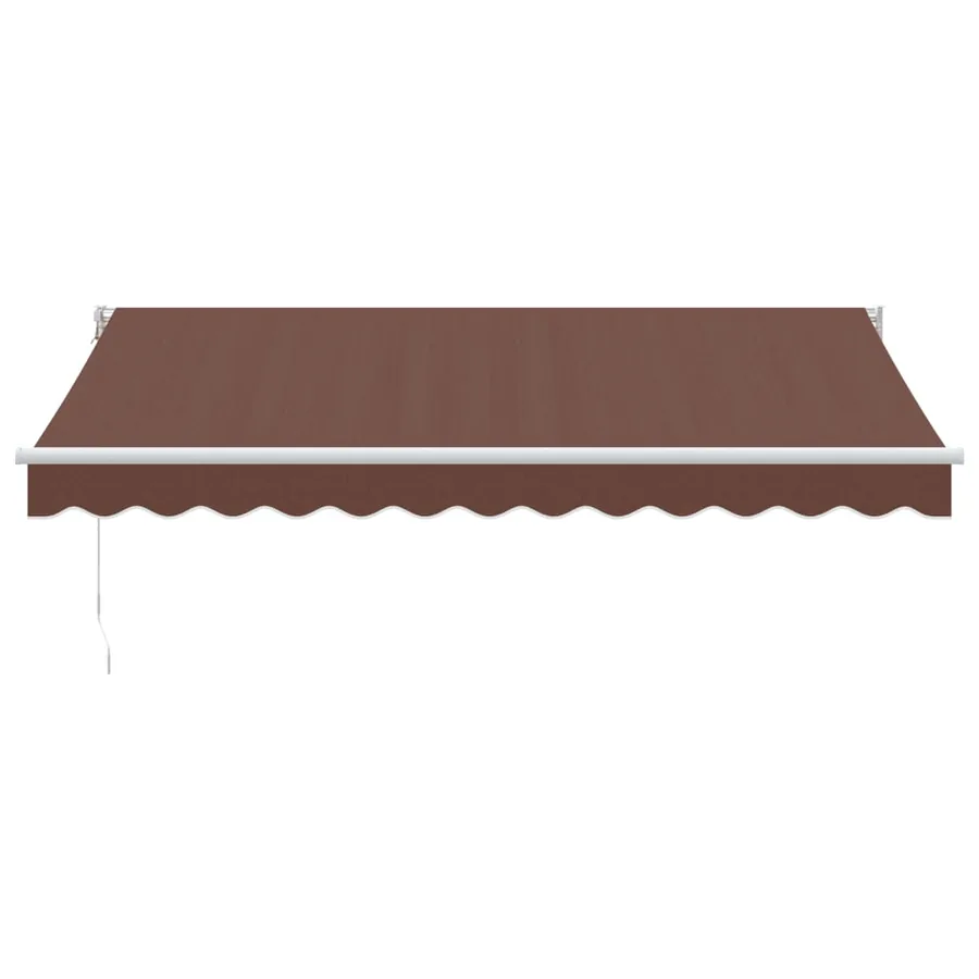 Auvent manuel rétractable marron 350x250 cm - 3