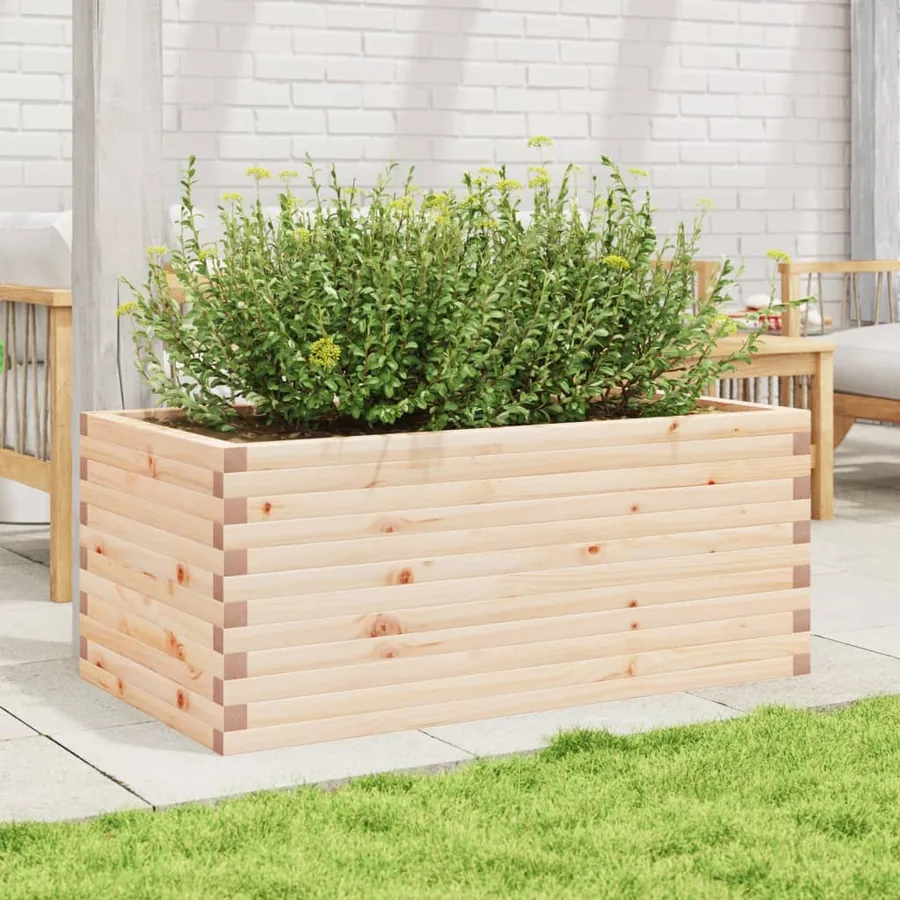 Jardinière 110x60x45,5 cm bois de pin massif - 3