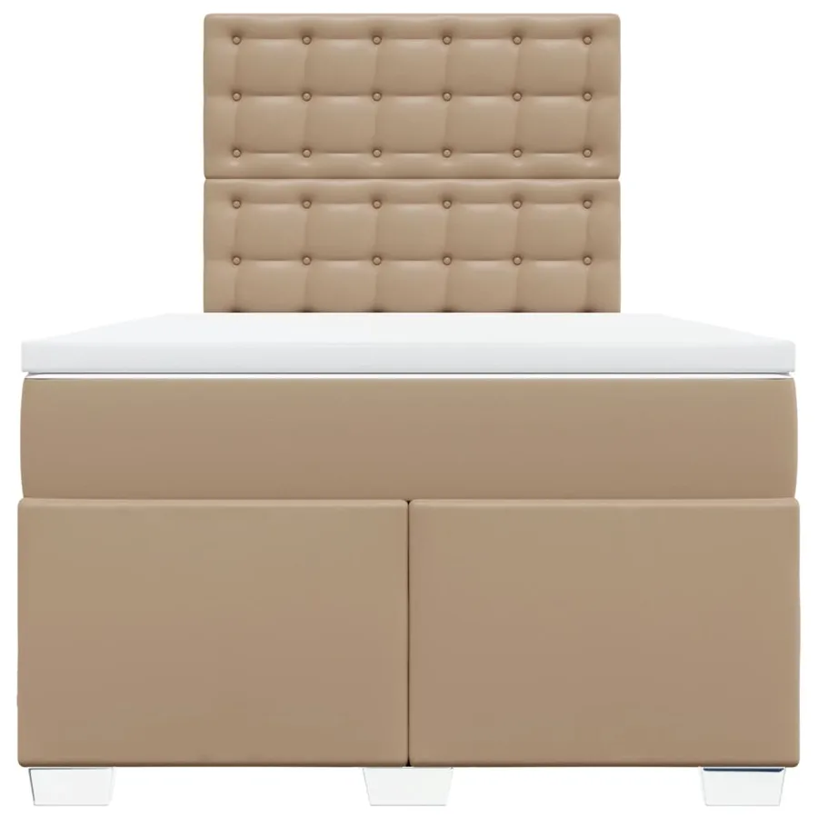 Sommier à lattes de lit avec matelas Cappuccino 120x200 cm - 4