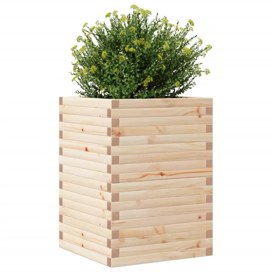 Jardinière 50x50x68,5 cm bois de pin massif - 4