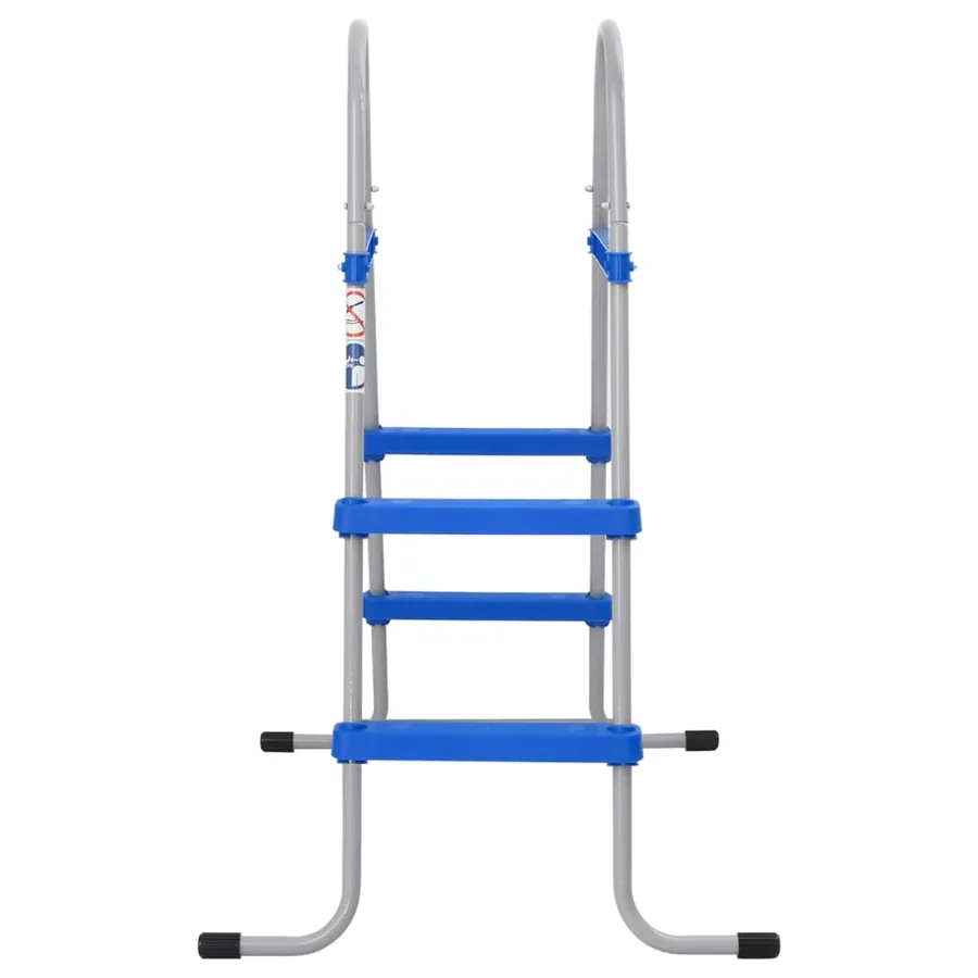 Échelle de piscine pour piscine hors sol 84 cm acier plastique - 2