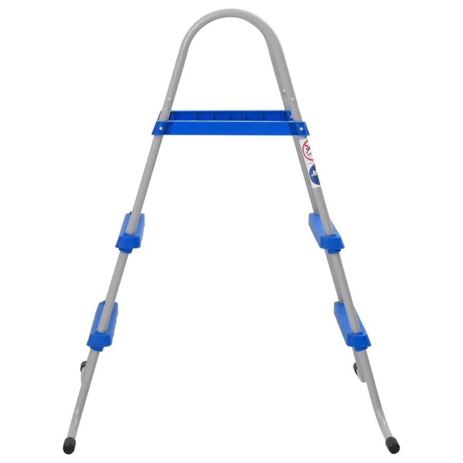 Échelle de piscine pour piscine hors sol 84 cm acier plastique - 3
