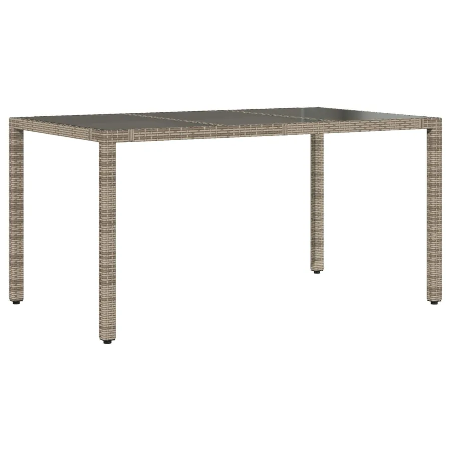 Ensemble à manger de jardin et coussins 7 pcs gris rotin - 5