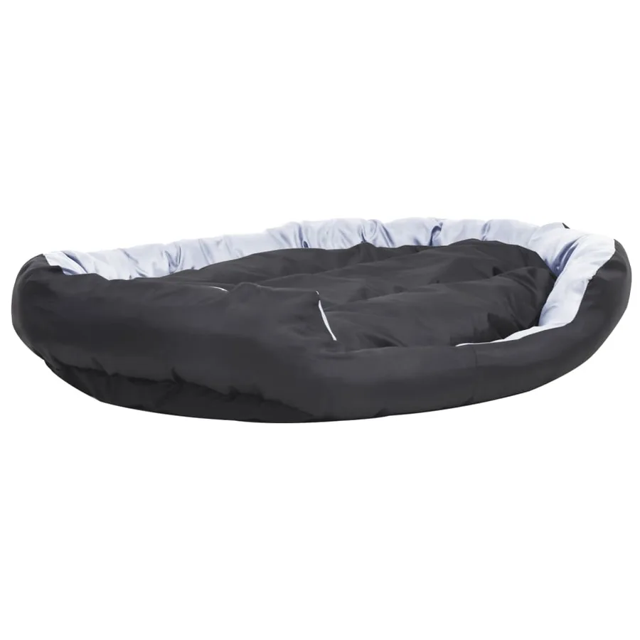 Coussin réversible lavable pour chien Gris et noir 150x120x25cm - 8