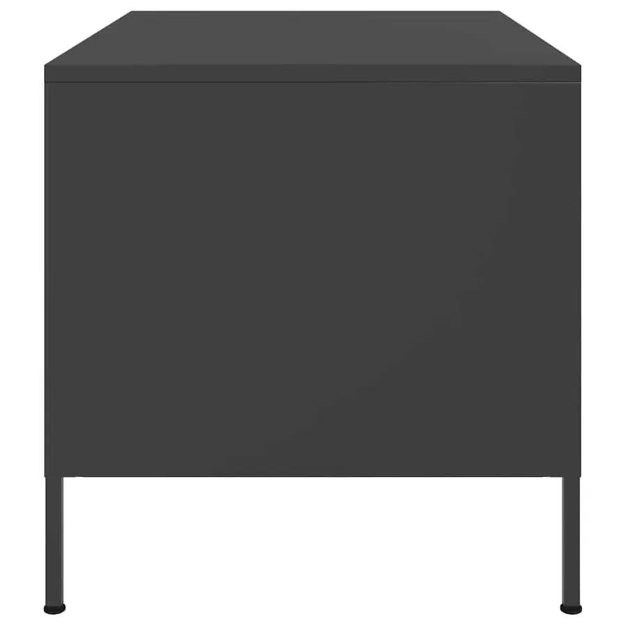 Table basse noir 68x50x50,5 cm acier - 6