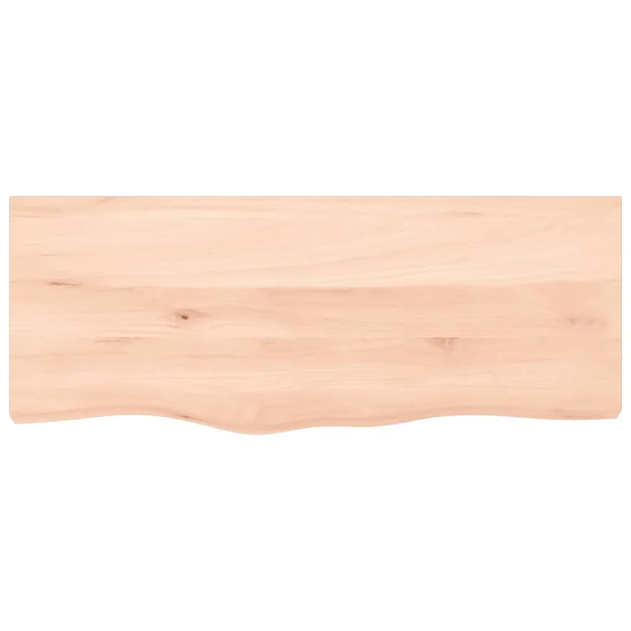 Étagère de vasque murale acier et bois de chêne massif - 8