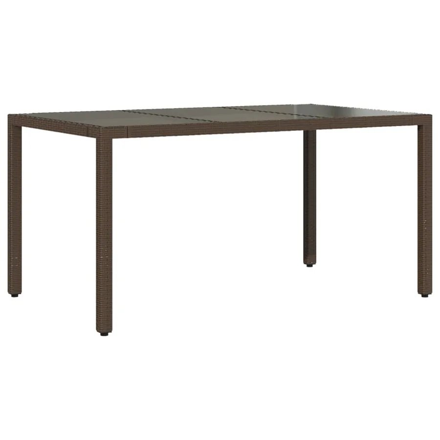 Ensemble de bistro de jardin 5 pcs coussins marron poly rotin - 4