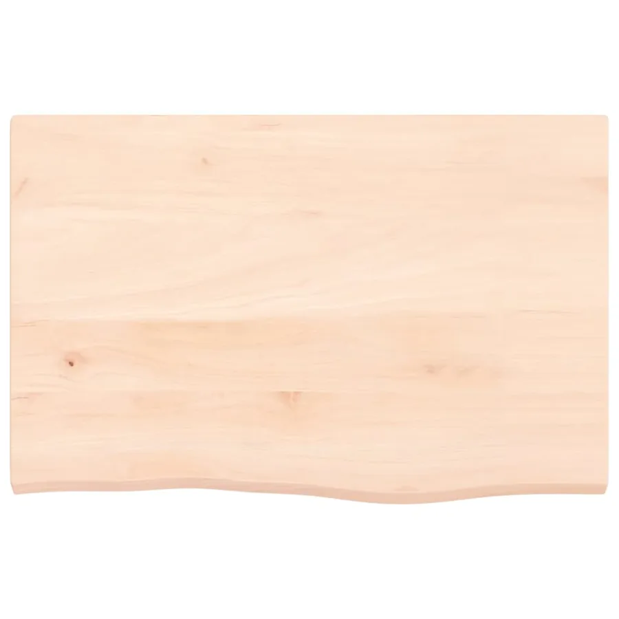 Étagère de vasque murale acier et bois de chêne massif - 8
