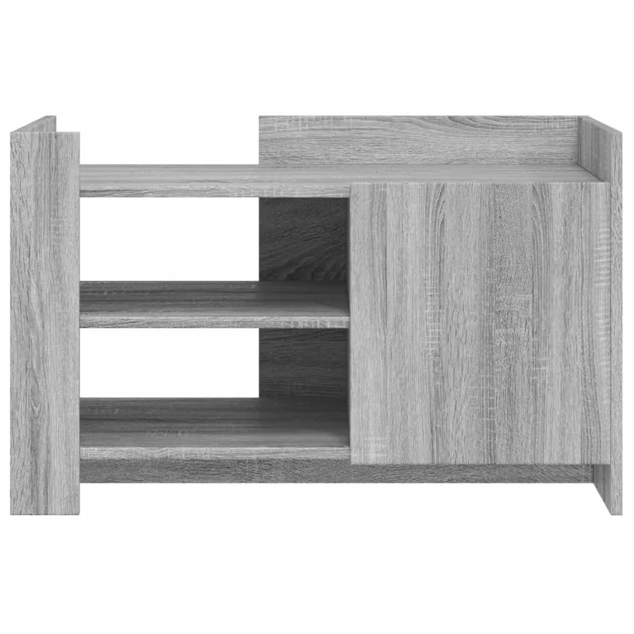 Table basse sonoma gris 80x50x50 cm Bois d'ingénierie - 4