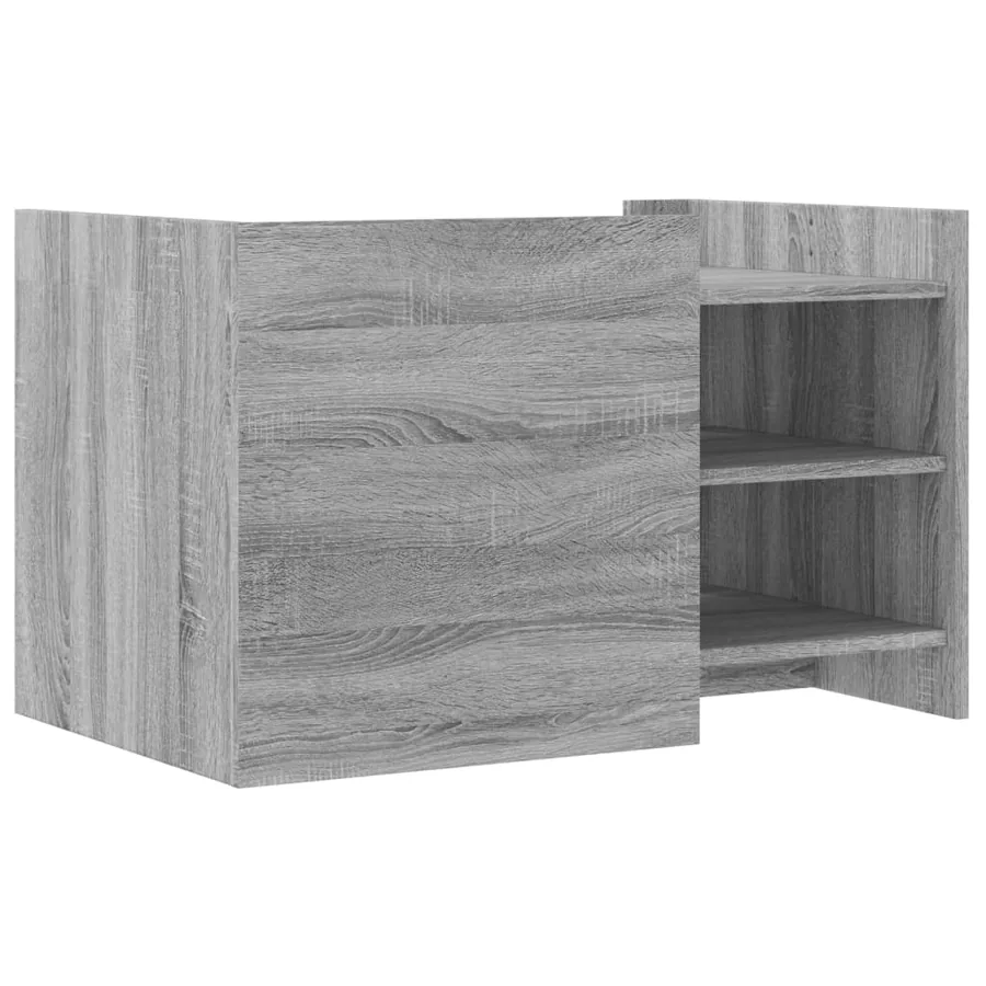 Table basse sonoma gris 80x50x50 cm Bois d'ingénierie - 6