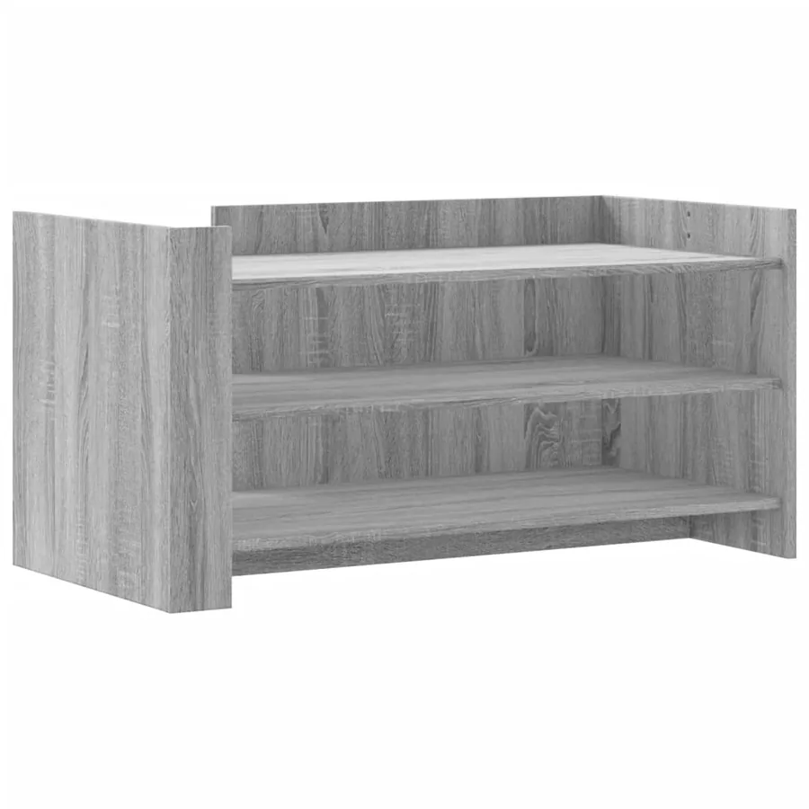 Table basse sonoma gris 100x50x50 cm bois d'ingénierie - 2