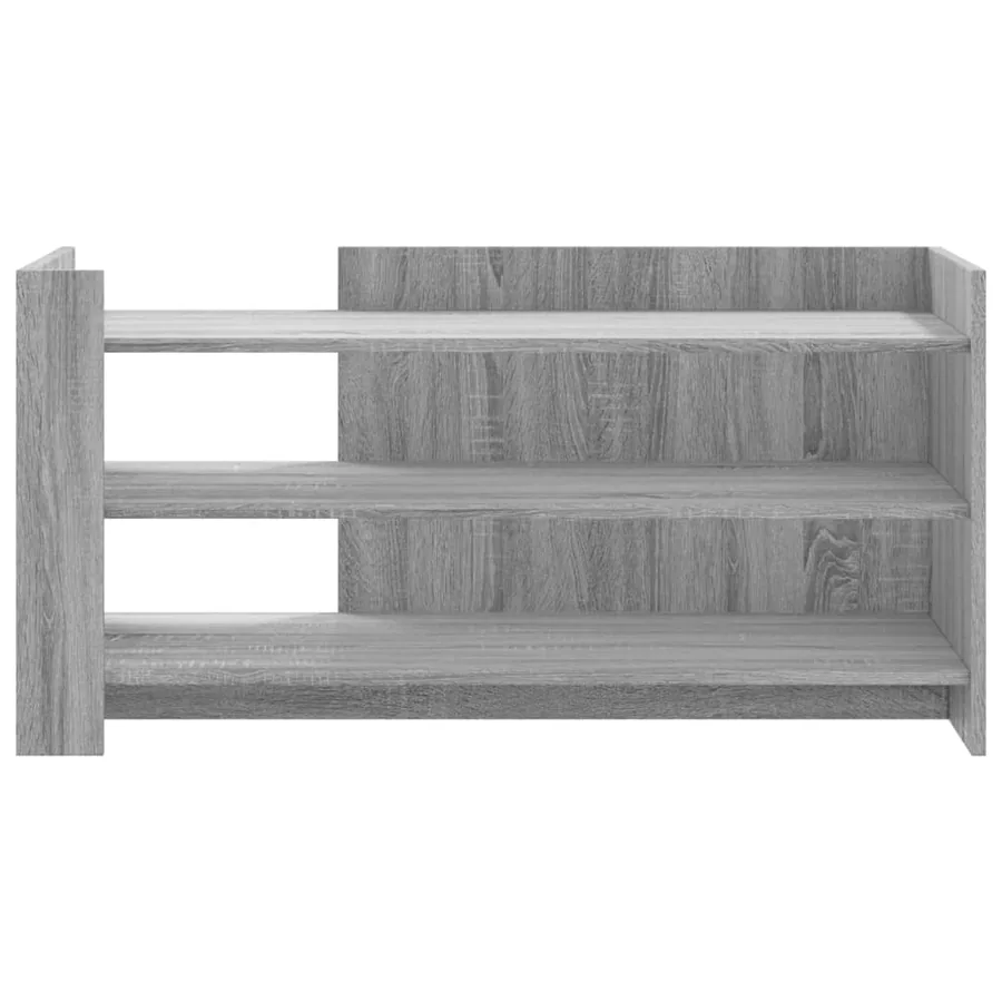 Table basse sonoma gris 100x50x50 cm bois d'ingénierie - 4