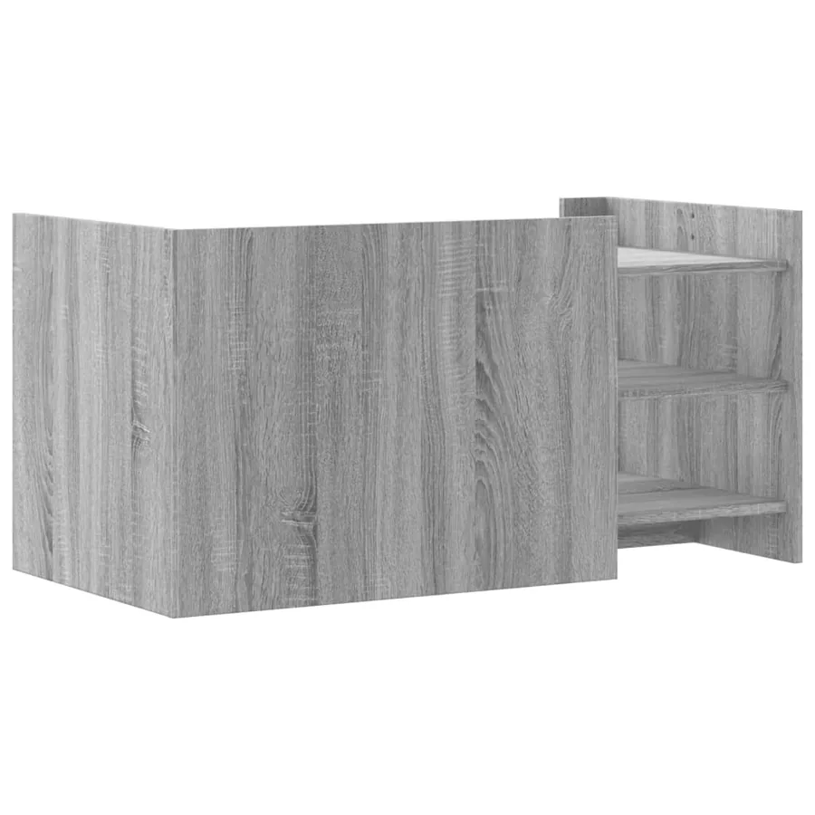 Table basse sonoma gris 100x50x50 cm bois d'ingénierie - 6