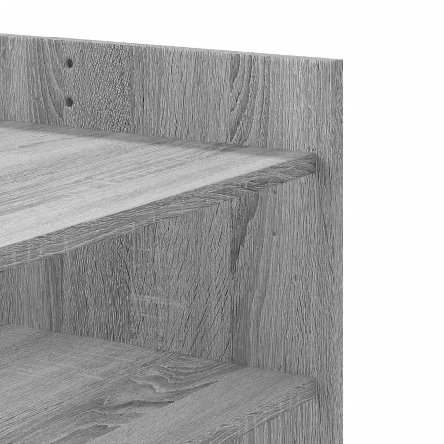 Table basse sonoma gris 100x50x50 cm bois d'ingénierie - 8