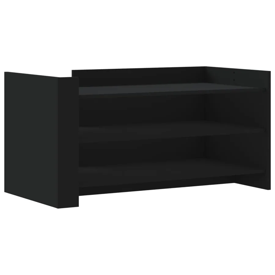 Table basse noir 100x50x50 cm bois d'ingénierie - 2