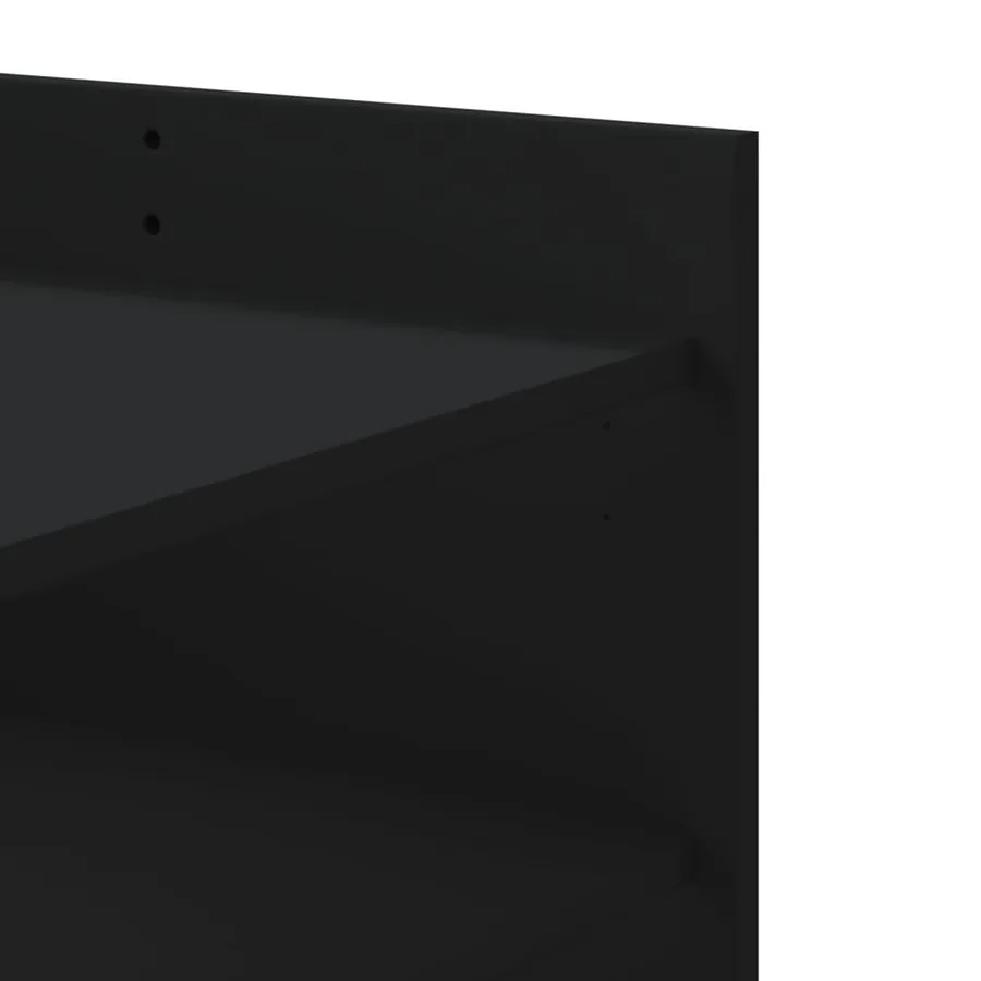 Table basse noir 100x50x50 cm bois d'ingénierie - 8