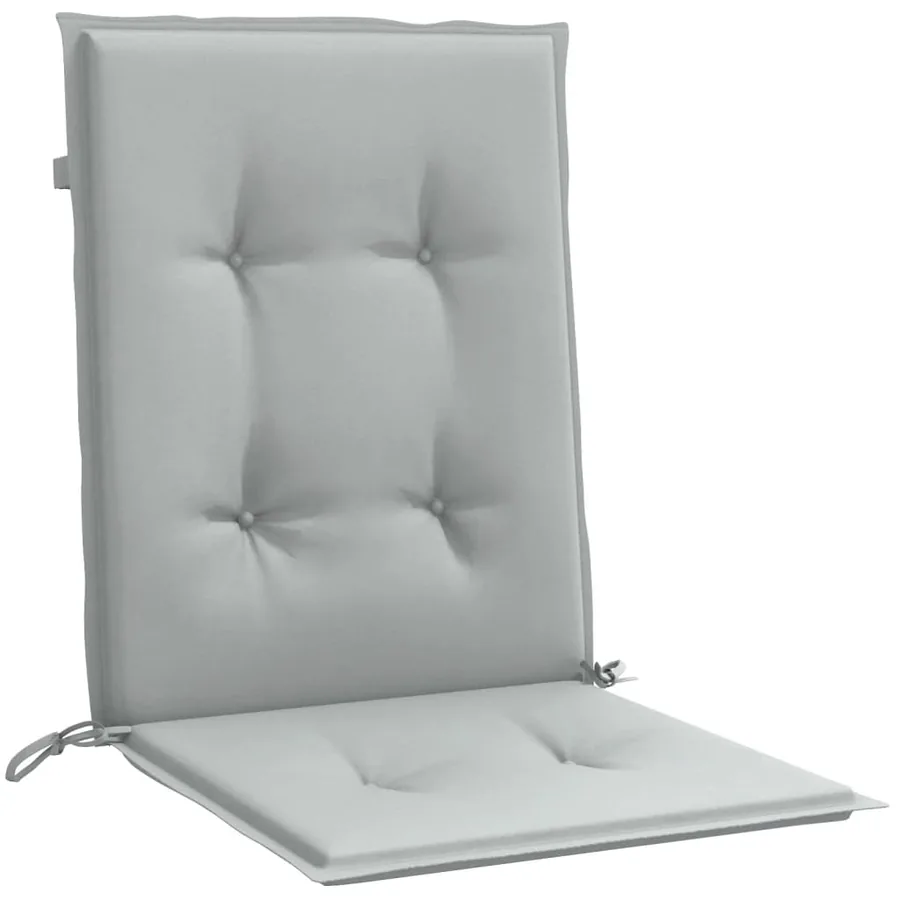 Coussins de chaise à dossier bas lot de 6 gris clair mélangé - 5