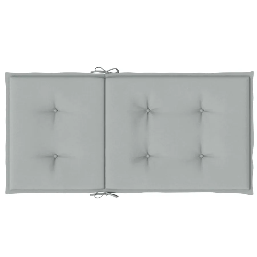 Coussins de chaise à dossier bas lot de 6 gris clair mélangé - 7