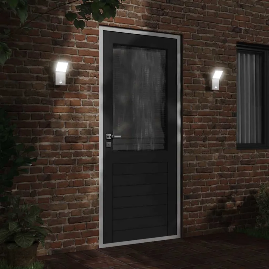 Applique murale LED d'extérieur avec capteurs blanc - 3