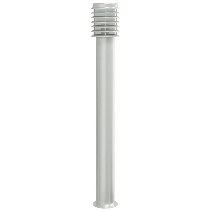 Lampadaire d'extérieur argenté 110 cm acier inoxydable - 6
