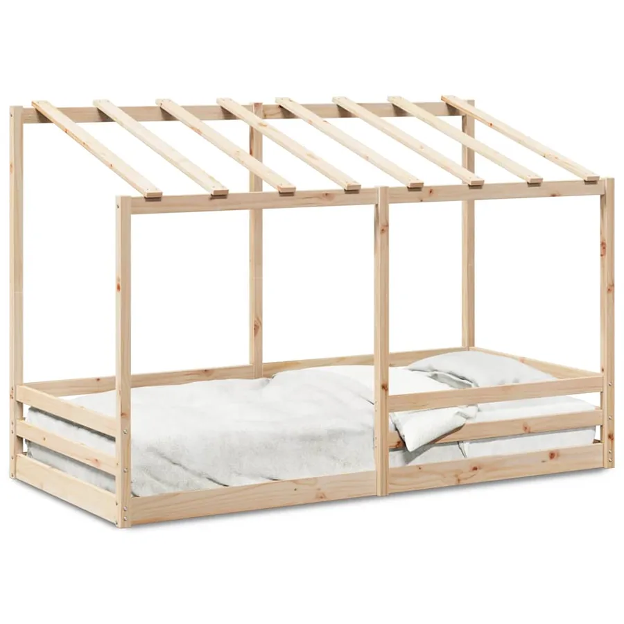 Lit pour enfants sans matelas 90x200 cm bois pin massif - 2