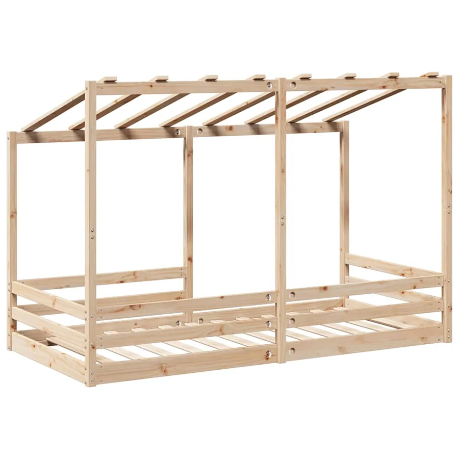 Lit pour enfants sans matelas 90x200 cm bois pin massif - 6