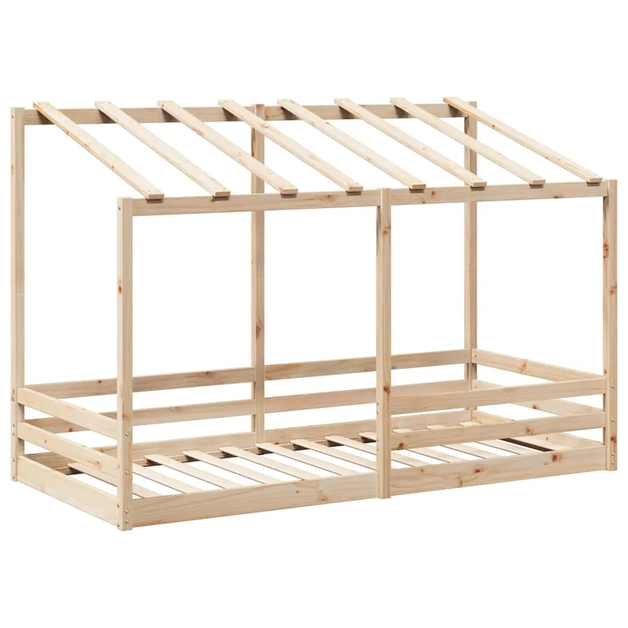 Lit pour enfants sans matelas 100x200 cm bois massif de pin - 3