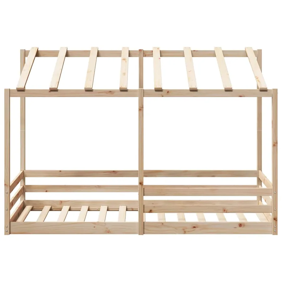 Lit pour enfants sans matelas 100x200 cm bois massif de pin - 4