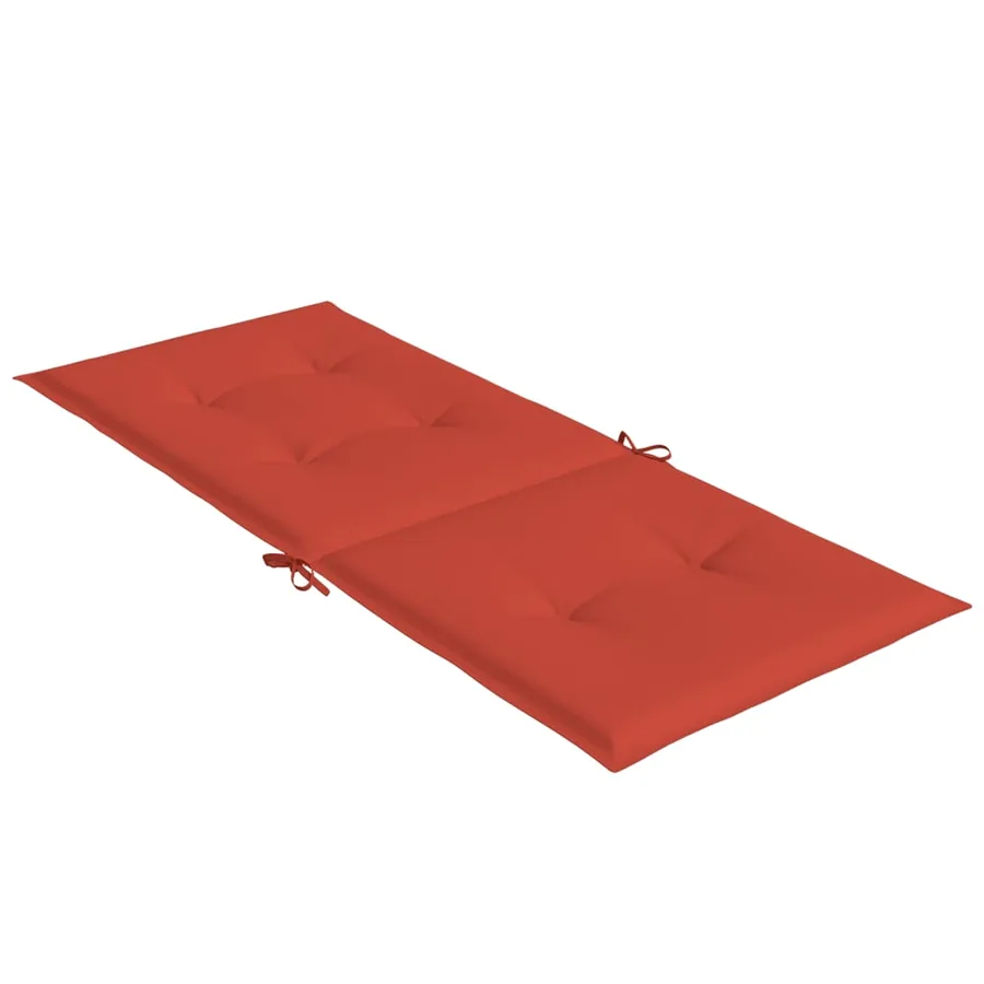 Coussins de chaise à dossier haut lot de 2 rouge mélangé tissu - 6