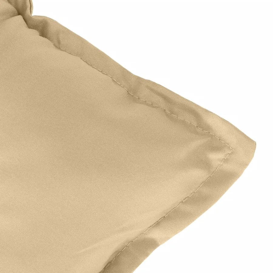 Coussins de chaise à dossier bas lot de 2 beige mélangé tissu - 9