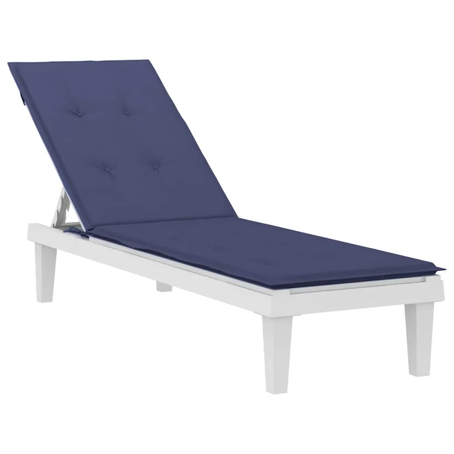 Coussin de chaise de terrasse bleu marine tissu oxford - 3