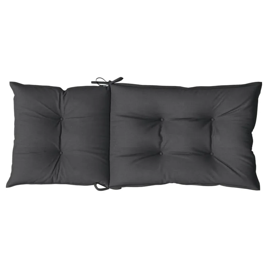 Coussins de chaise à dossier haut lot de 2 anthracite mélangé - 7