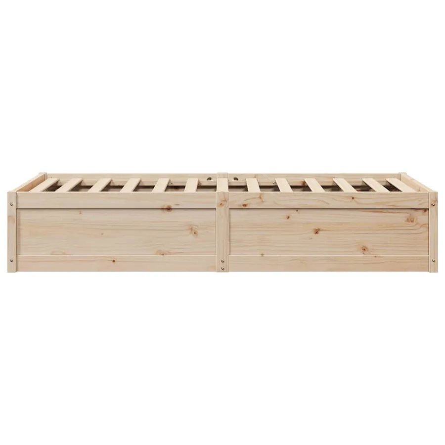 Cadre de lit sans matelas 90x200 cm bois de pin massif - 5