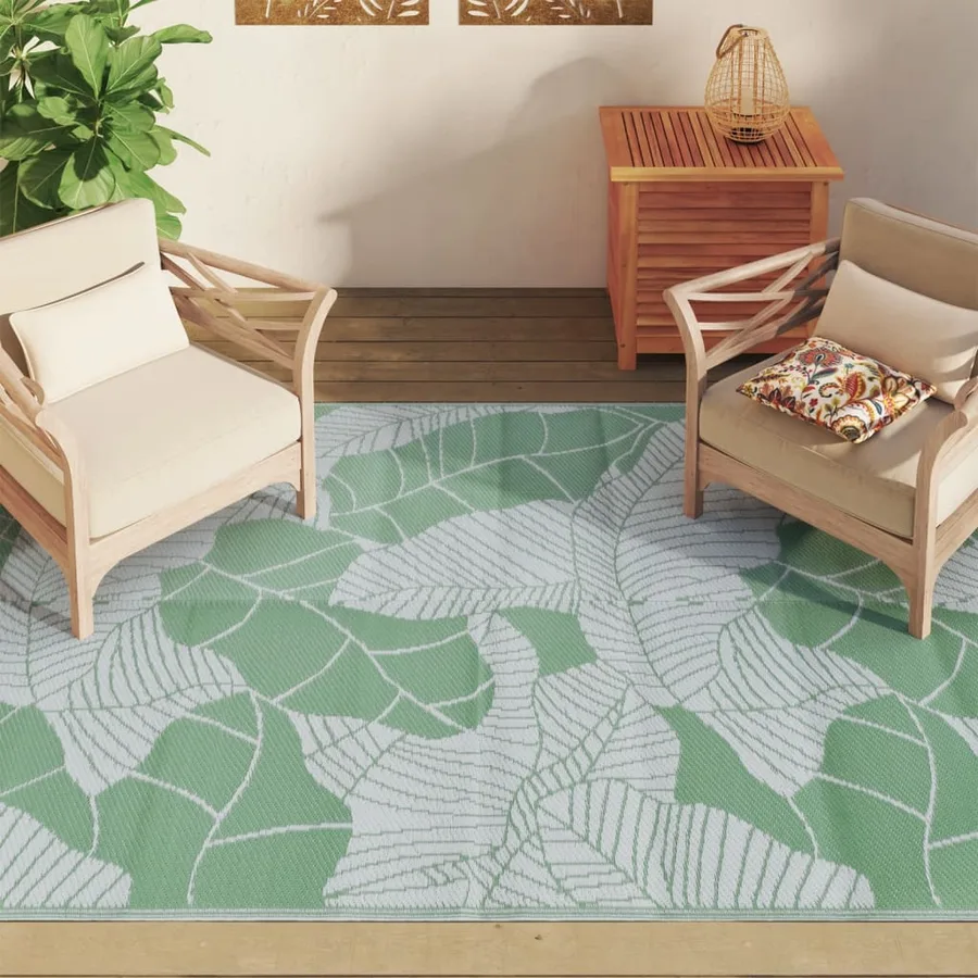 Tapis d'extérieur ARAKIL vert 160 x 230 cm PP - 3